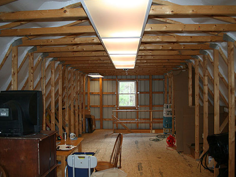 Gambrel Attic Pole Building Customer Project By Apm Buildings